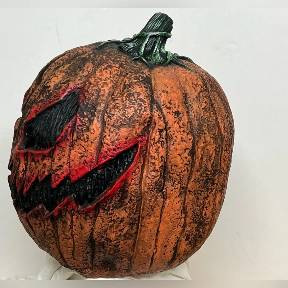 Scary Pumpkin Head Halloween Mask RARE